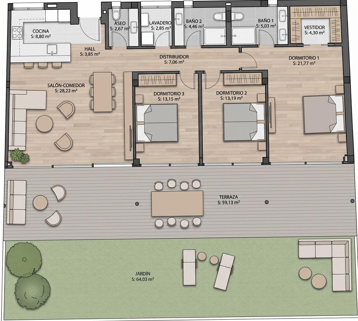 Piso en Venta en Calle Albaricoque - 30