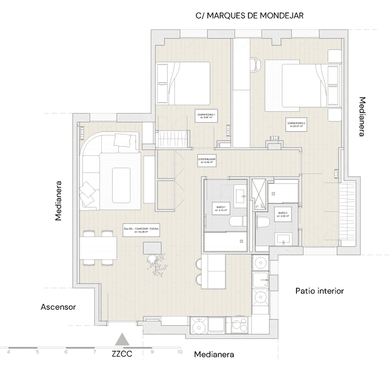 Piso en Venta en C. del Marqués de Mondéjar - 1
