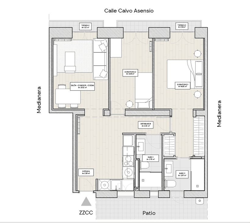 Piso en Venta en C. de Calvo Asensio - 1