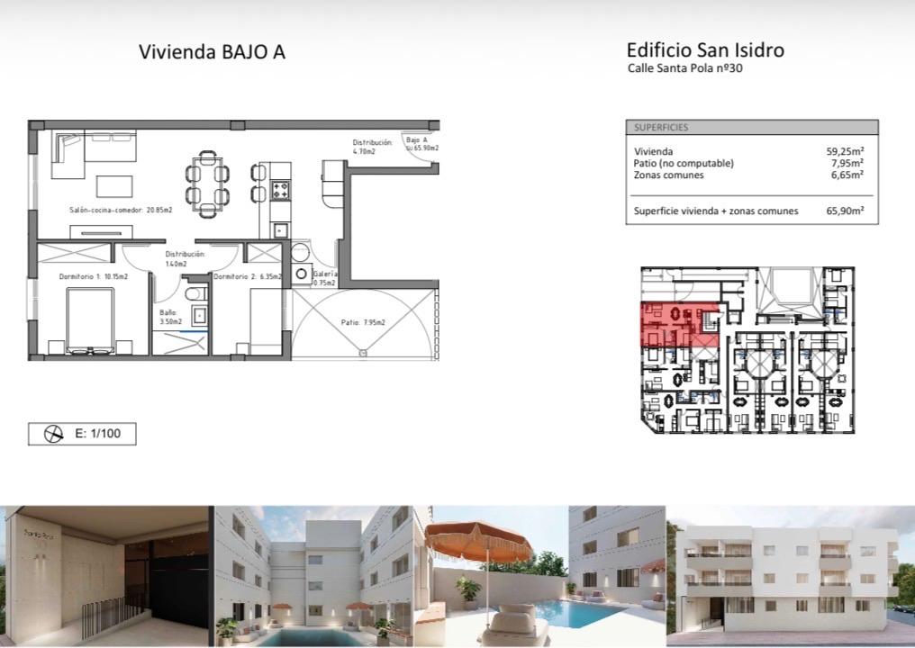 Piso en Venta en Calle Santa Pola - 16