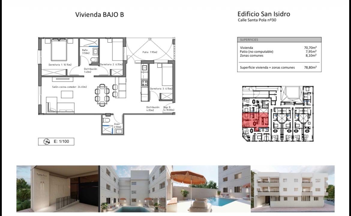 Piso en Venta en Calle Santa Pola - 14