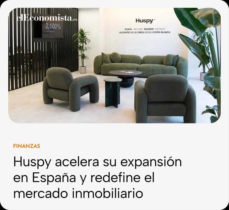 El Economista: Huspy acelera su expansión en España y redefine el mercado inmobiliario